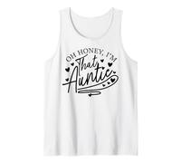 Funny Aunt Oh Honey Im that Auntie to Be Niece Nephew Gift Tank Top