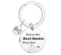 Funny Auntie Keyring Gifts Mothers Day Gifts for Aunt You're The Best Auntie Keep That Up Keyring Auntie Gifts for Birthday Christmas