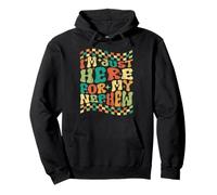 Funny Auntie Uncle Aunt Here for My Nephew Gift Matching Pullover Hoodie
