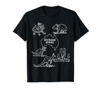 Funny Aussie Animals Koala Kangaroo Emu Kids Wildlife Art T-Shirt