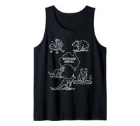 Funny Aussie Animals Koala Kangaroo Emu Kids Wildlife Art Tank Top