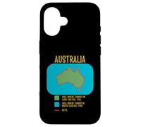Funny Australia Danger Map - Things That Can Kill You Case for iPhone 16
