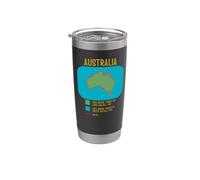 Funny Australia Danger Map - Things that Can Kill You Stainless Steel Insulated Tumbler