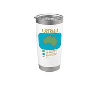Funny Australia Danger Map - Things that Can Kill You Stainless Steel Insulated Tumbler