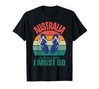 Funny Australia is Calling I Must Go Aussie Design Men Woman T-Shirt