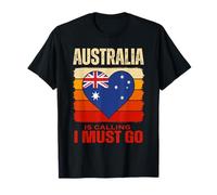 Funny Australia is Calling I Must Go Aussie Design Men Woman T-Shirt
