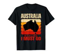 Funny Australia is Calling I Must Go Aussie Design Men Woman T-Shirt