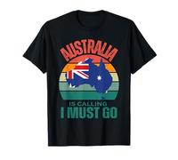 Funny Australia is Calling I Must Go Aussie Design Men Woman T-Shirt