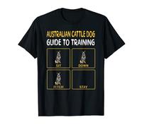 Funny Australian Cattle Dog Guide To Training Dog Obedience T-Shirt