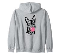 Funny Australian Kelpie Portrait dog mom herding dogs Zip Hoodie
