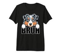 Funny Australian Shepherd Bruh Aussie Dog Lover Men Boys Premium T-Shirt