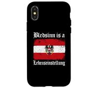 Funny Austrian Humor Slogan Bledsinn Is A Lebenseinstellung Case for iPhone X/XS