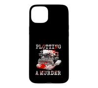 Funny Author Writer Plotting A Murder Case for iPhone 15 Plus