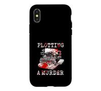 Funny Author Writer Plotting A Murder Case for iPhone X/XS