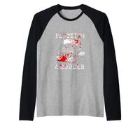Funny Author Writer Plotting A Murder Raglan Baseball Tee