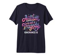 Funny Autism NOT Tragedy Ignorance is SPED Teacher Stimming Premium T-Shirt