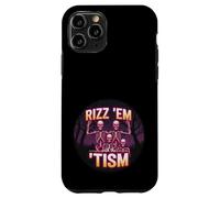 Funny Autism Rizz Em With The Tism Skeleton Meme Autistic Case for iPhone 11 Pro