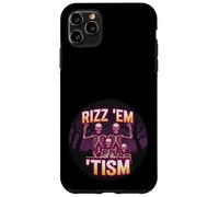 Funny Autism Rizz Em With The Tism Skeleton Meme Autistic Case for iPhone 11 Pro Max