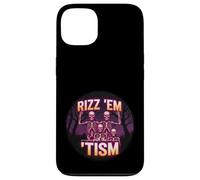 Funny Autism Rizz Em With The Tism Skeleton Meme Autistic Case for iPhone 13