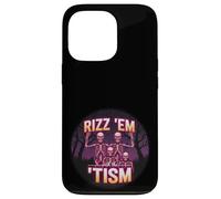 Funny Autism Rizz Em With The Tism Skeleton Meme Autistic Case for iPhone 13 Pro