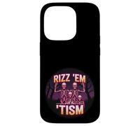 Funny Autism Rizz Em With The Tism Skeleton Meme Autistic Case for iPhone 14 Pro