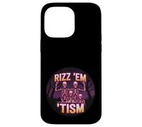 Funny Autism Rizz Em With The Tism Skeleton Meme Autistic Case for iPhone 14 Pro Max