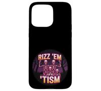 Funny Autism Rizz Em With The Tism Skeleton Meme Autistic Case for iPhone 15 Pro Max