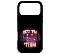 Funny Autism Rizz Em With The Tism Skeleton Meme Autistic Case for iPhone 17 Pro Max