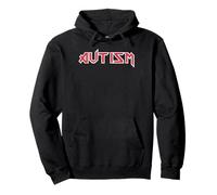 Funny Autistic Power Music Autism Rocks Awareness Support Pullover Hoodie