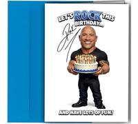 Funny Autograph Birthday Card Wrestling Legend Inspired Charismatic Parody Humour Greeting Card A5 With Envelope no2035