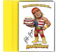 Funny Autograph Birthday Card Wrestling Legend Inspired Parody Strongman Humour Greeting Card A5 With Envelope no2043
