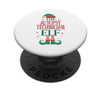 Funny Autopsy Technician Elf Christmas Holiday Medical Staff PopSockets Adhesive PopGrip