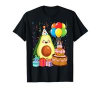 Funny Avocado Birthday Party with Cake and Hat T-Shirt