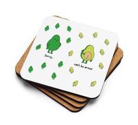 Funny Avocado Coaster | Sorry... Can't Be Arsed Cork Backed Drinks Coaster | Novelty Avocado Gift | Humorous Office Desk Coaster | Funny Gift for Friends, Coworkers & Avocado Lovers