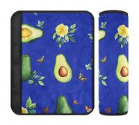 Funny Avocado Fruit Royal Blue 2 pcs Seatbelt Cushion Protects Your Neck and Shoulders for SUV accesorios para carro