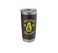 Funny Avocado Guacamole Mole Tacos Mexico Texas Tex Mex Stainless Steel Insulated Tumbler