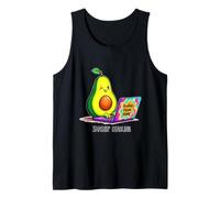 Funny Avocado Smashing Deadlines From Home Tank Top