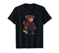 Funny Axe Man Teddy Bear Costume for Lumberjack Lovers T-Shirt