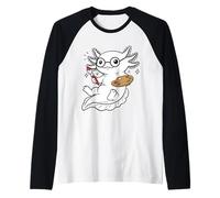 Funny Axolotl Artist Painter Cute Animal Lover Raglan Baseball Tee