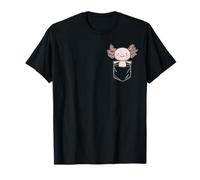 Funny Axolotl In The Pocket Gift Axolotls Pocket T-Shirt