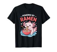 Funny Axolotl Powered by Ramen Noodle Lover T-Shirt