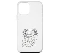 Funny Axolotl Reading Book Bookworm Nerd Animal Lover Case for iPhone 12 mini