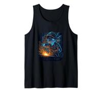Funny Axolotl Welder Design Cute Welding Animal Humor Idea Tank Top