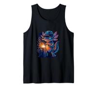 Funny Axolotl Welder Design Cute Welding Animal Humor Idea Tank Top