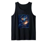 Funny Axolotl Welder Design Cute Welding Animal Humor Idea Tank Top