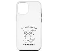 Funny Axolotl We're All Weird Quote Design Case for iPhone 12/12 Pro