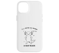 Funny Axolotl We're All Weird Quote Design Case for iPhone 14 Plus