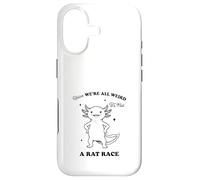 Funny Axolotl We're All Weird Quote Design Case for iPhone 17