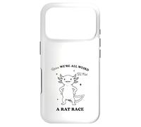 Funny Axolotl We're All Weird Quote Design Case for iPhone 17 Pro