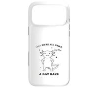 Funny Axolotl We're All Weird Quote Design Case for iPhone 17 Pro Max